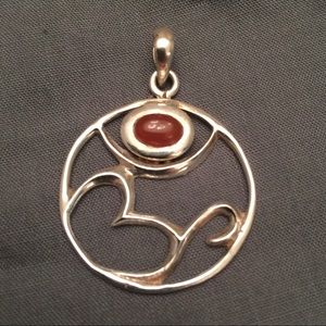 925 Silver Pendant with Gemstone